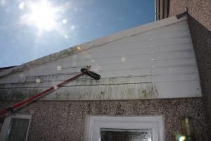 Cleaning upvc guttering cladding and window frames